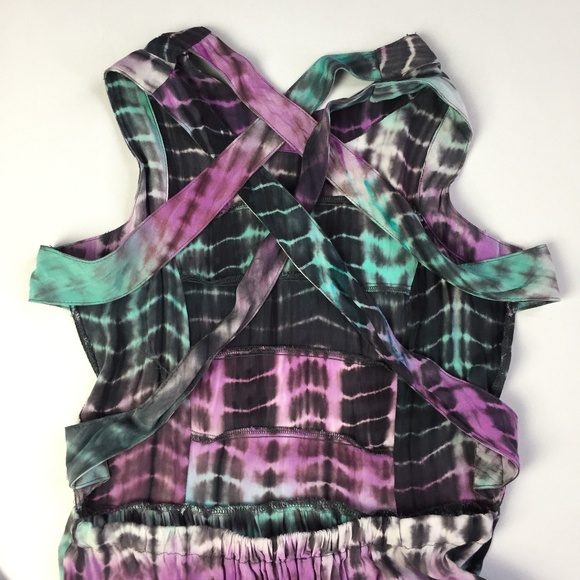 Lovers + Friends tie dye criss-cross maxi dress S - Picture 3 of 7